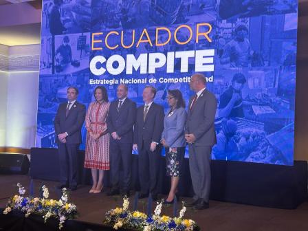 Photo of participants of ACE Ecuador signing ceremony