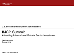 Attracting International Private Sector Investment