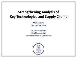 Strengthening Analysis of Key Technologies and Supply Chains