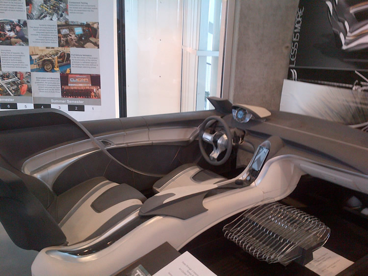 Concept car interior at CU-ICAR
