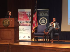 Assistant Secretary Jay Williams speaking on panel at National AAPI Business Summit.