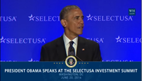 President Barack Obama delivers keynote at 2016 SelectUSA Summit.