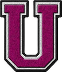 Letterman 'U' for University