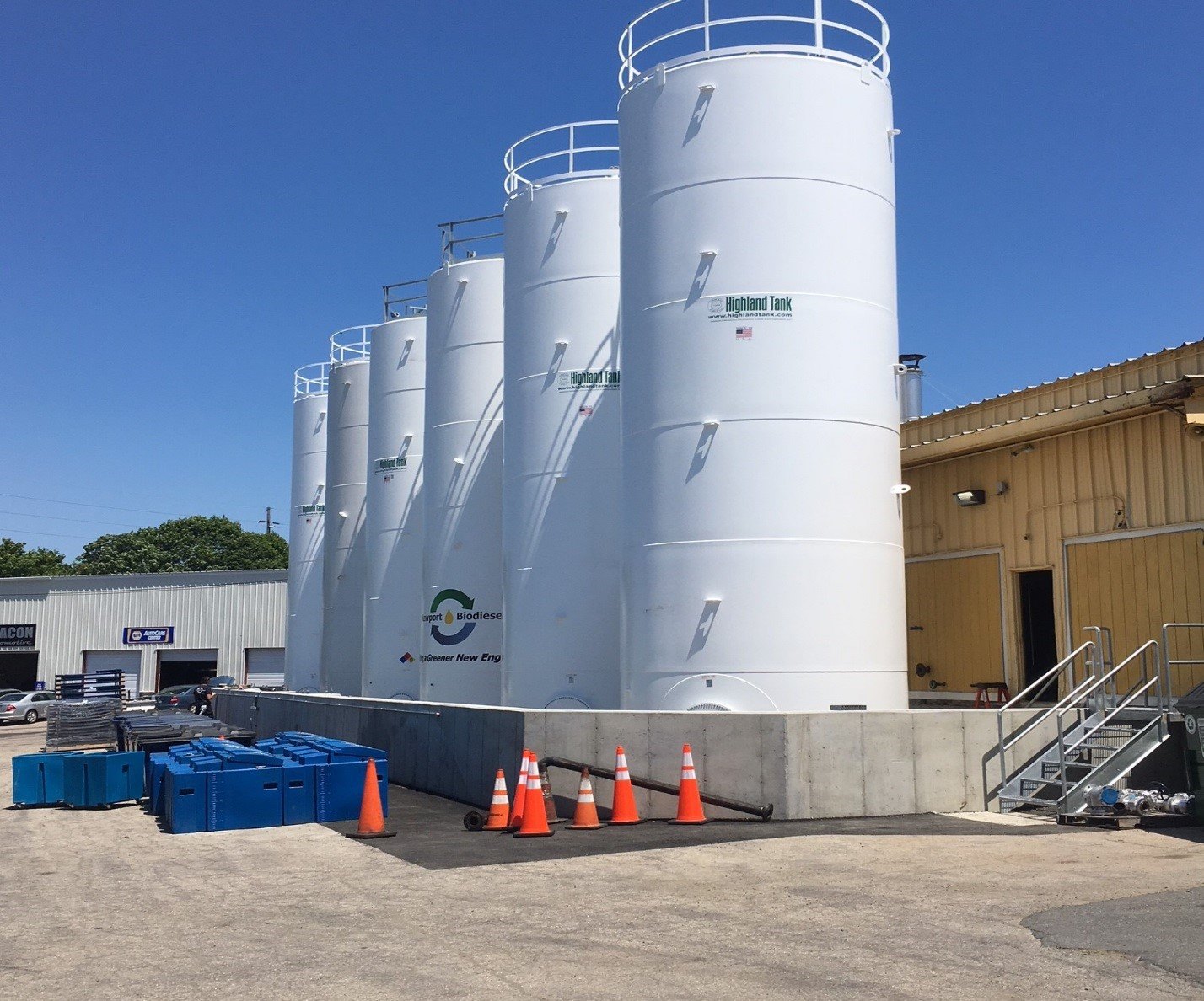 Newport Biodiesel, Inc.’s new biodiesel tanks