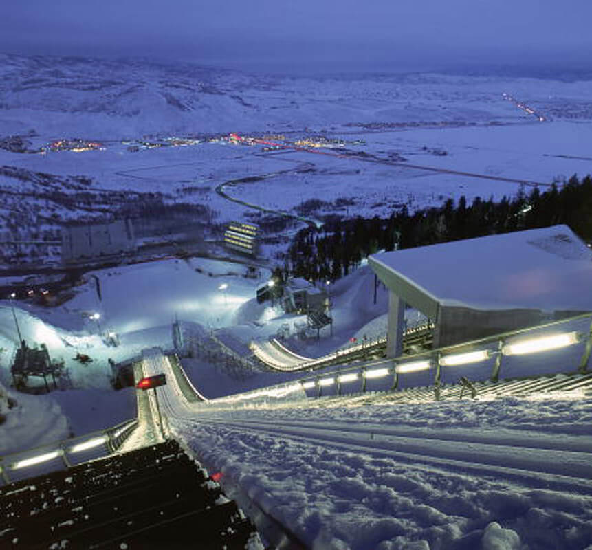 Utah Olympic Park before the 2002 Winter Olympics in Salt Lake City, UT.