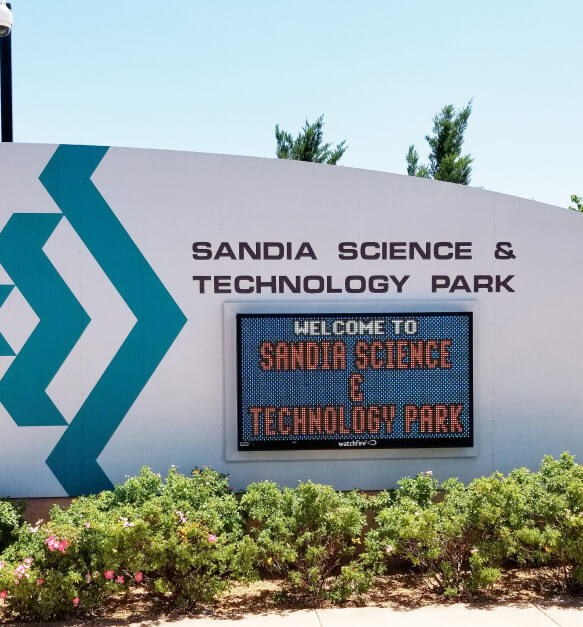 Sandia Science and Technology Park sign