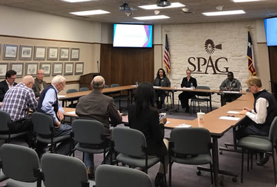 SPAG Board meets to review details of regional strategic plan.