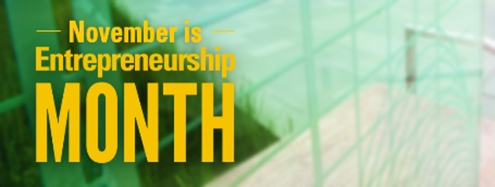 National Entrepreneurship Month graphic