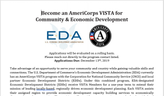 EDA VISTA Corps Positions Flyer