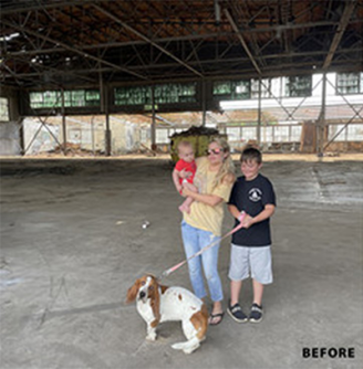 The hangar prior to this project was completed. Photo by Mike Williamson