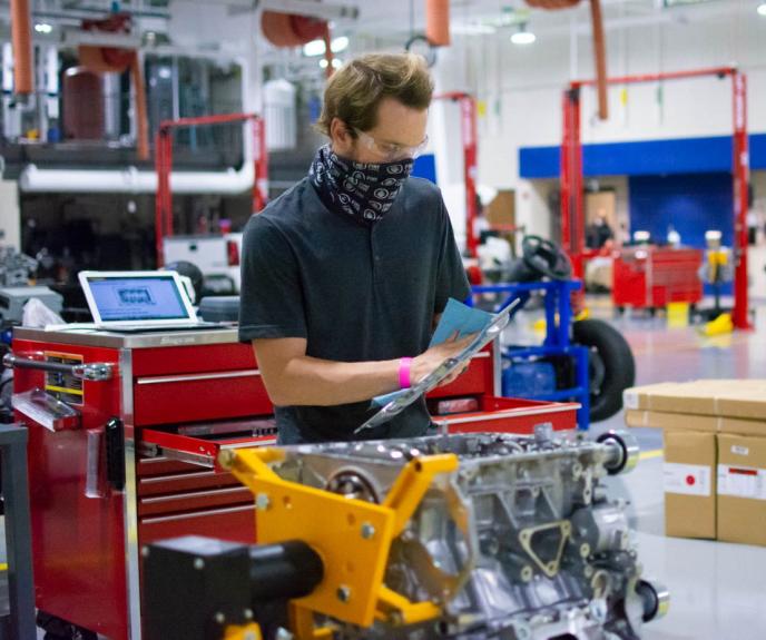The new training center provides students with the same tools and facilities used today in automotive dealerships.