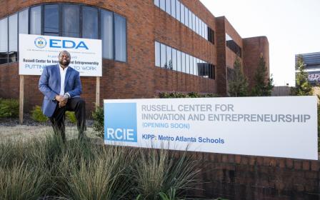 President and CEO James Jay Bailey in front of RCIE