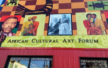 A mural along the 52nd Street Commercial Corridor in Philadelphia.