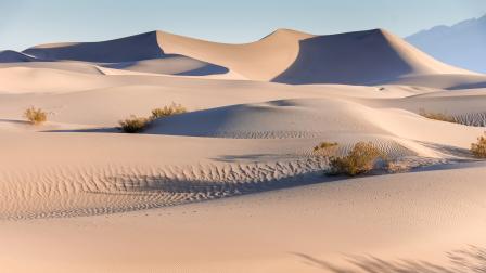 Photo of early Morning On The Mesquite Flat Sand Dunes. Death Valley National Park, California, USA.