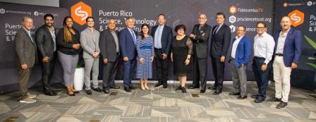 Photo of EDA’s Cristina Killingsworth visited the PRBio Tech Hub in Puerto Rico.