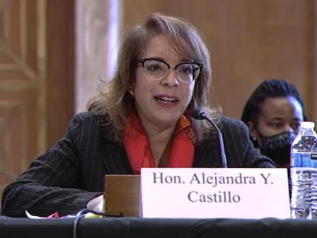 Assistant Secretary Alejandra Y. Castillo gives testimony to the Senate Environment & Public Works Committee regarding reauthorization of EDA.