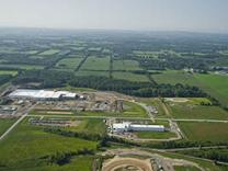 Aerial view of the Genesee Valley Agri-Business Park in Batavia, New York.