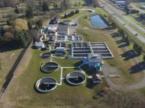 Aerial view of the Zeeland Clean Water Plant in Zeeland, Michigan