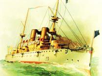 Admiral George Dewey’s flagship USS Olympia, pictured in this 1898 Koerner & Hayes painting, was among many famous ships laid down at San Francisco’s historic Pier 70.