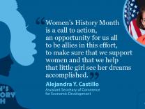 Women's History Month is a call to action, an opportunity for us all to be allies in this effort, to make sure that we support women and that we help that little girl see her dreams accomplished.