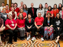 Members of the Mountain Plains Regional Native CDFI Coalition welcomed DAS Dennis Alvord (second row, center) to their Spring 2023 meeting in Rapid City, South Dakota.